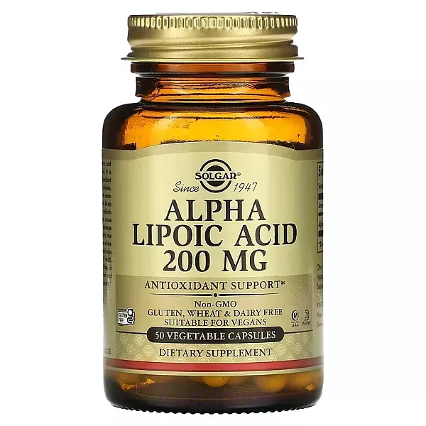 Solgar Alpha Lipoic Acid 200 mg ĳ������ ������� ��� �������������� �������� 