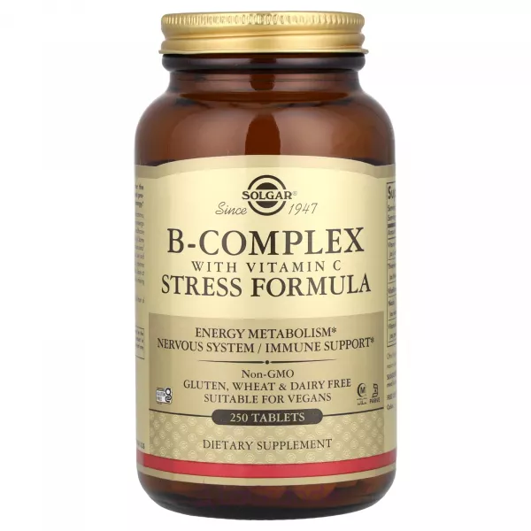 Solgar B-Complex With Vitamin C Stress Formula ĳ������ ������� 