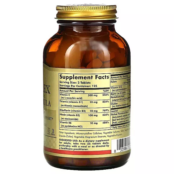 Solgar B-Complex With Vitamin C Stress Formula ĳ������ ������� 