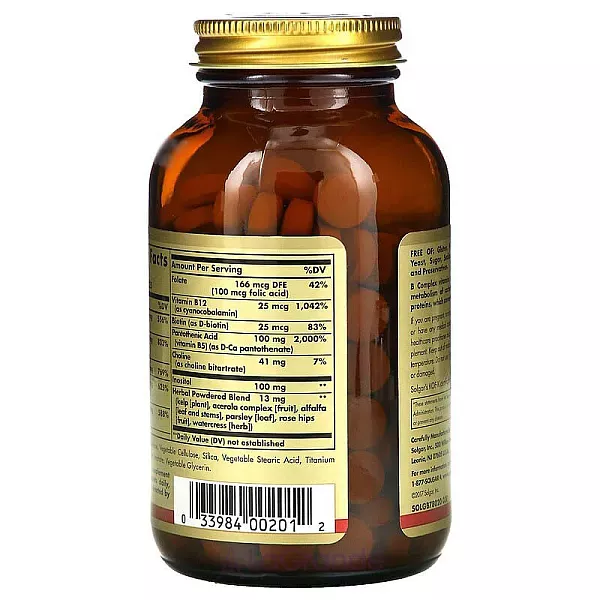 Solgar B-Complex With Vitamin C Stress Formula ĳ������ ������� 