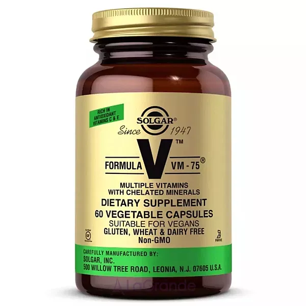 Solgar Formula V VM-75 Multiple Vitamins with Chelated Minerals �������������� 