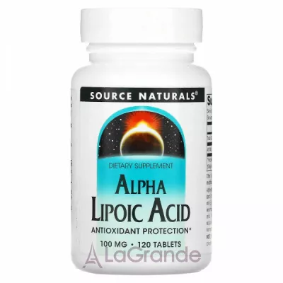 Source Naturals Alpha Lipoic Acid 100 mg ĳ     