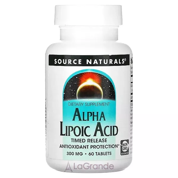 Source Naturals Alpha Lipoic Acid Timed Release 300 mg ĳ������ ������� ��� ���������������� ������� 