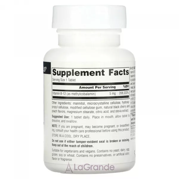 Source Naturals B-12 Fast Melt Methylcobalamin ����������� ������� ��� �������� ��������- ���������� � ������� ������ 