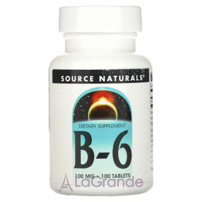 Source Naturals Vitamin B-6 100 mg ĳ      