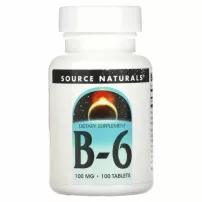 Source Naturals Vitamin B-6 100 mg ĳ������ ������� ��� �������� ������ ������� "³���� B6", 100 ��