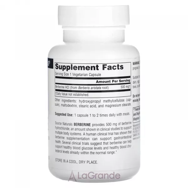 Source Naturals Berberine 500 mg ����������� ������� ��� ��������� ��������� ������ ������ � ����� 