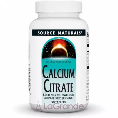 Source Naturals Calcium Citrate 1000 mg ĳ������ ������� 