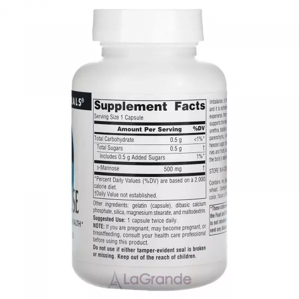 Source Naturals D-Mannose 500 mg ����������� ������� ��� ��������� �������� ������� ����� 