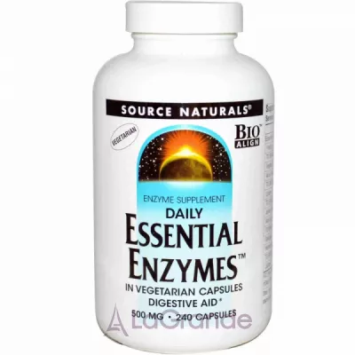 Source Naturals Essential Enzymes 500 mg   , , 500 