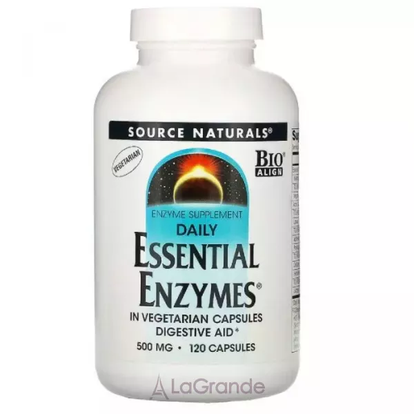 Source Naturals Essential Enzymes 500 mg �������� ��� �����������, ��������������, 500 ��