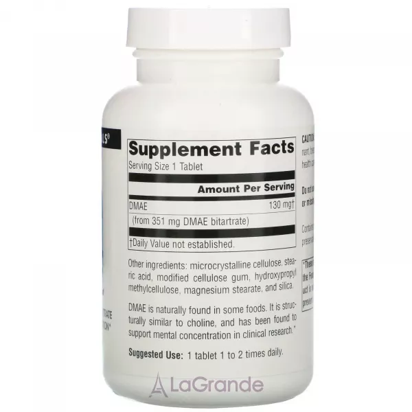 Source Naturals DMAE 351 mg ĳ������ ������� ��� ���������� �������� ������������ 