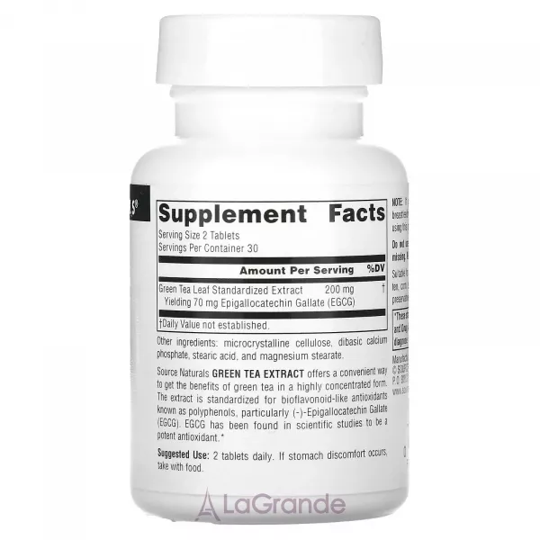 Source Naturals Green Tea Extract 100 mg ����������� ������� 