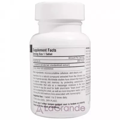 Source Naturals Huperzine A 200 mcg ³   