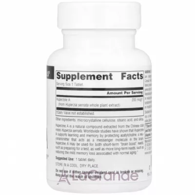 Source Naturals Huperzine A 200 mcg �������� ��� ����� 