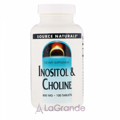 Source Naturals Inositol & Choline 800 mg ĳ     , '   ' 