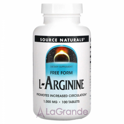 Source Naturals L-Arginine Free Form 1000 mg ĳ  