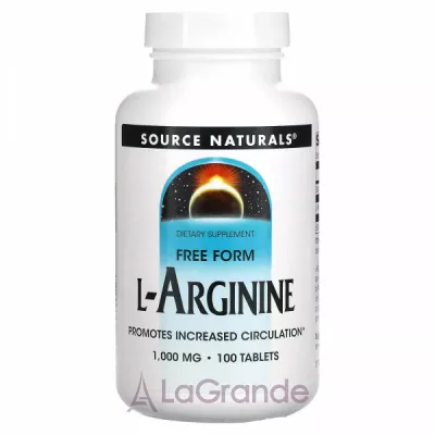 Source Naturals L-Arginine Free Form 1000 mg ĳ  