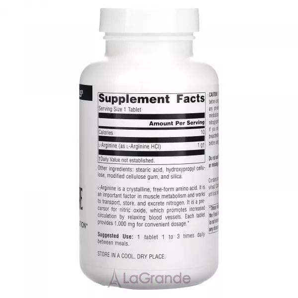 Source Naturals L-Arginine Free Form 1000 mg ĳ������ ������� 