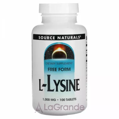 Source Naturals L-Lysine 1000 mg ĳ  