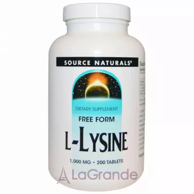 Source Naturals L-Lysine 1000 mg ĳ  