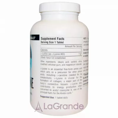 Source Naturals L-Lysine 1000 mg ĳ  