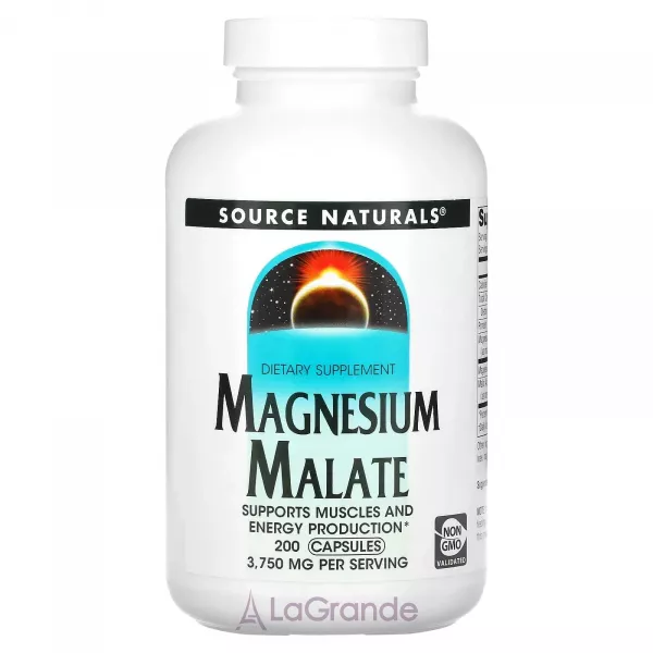 Source Naturals Magnesium Malate 625 mg ĳ������ ������� ��� �������� �'���, �������-������� ������� �� ����������� ����㳿 