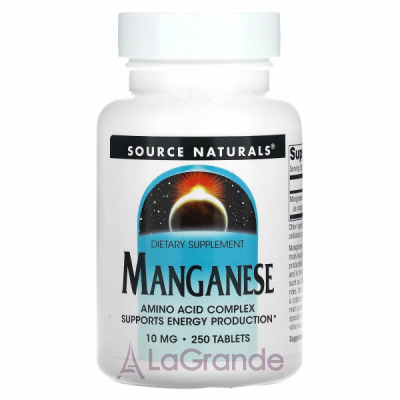 Source Naturals Manganese 10 mg   