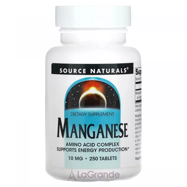 Source Naturals Manganese 10 mg ����������� ������� 