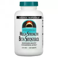 Source Naturals Mega Strength Beta Sitosterol 375 mg ĳ������ ������� "���� ���������� ��������", 375 ��