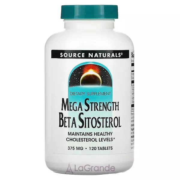 Source Naturals Mega Strength Beta Sitosterol 375 mg ĳ������ ������� 