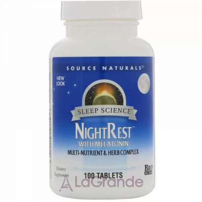 Source Naturals NightRest With Melatonin       