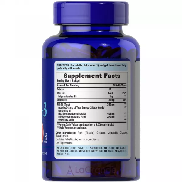 Puritan's Pride Kosher Omega-3 with EPA & DHA ����������� ������� 