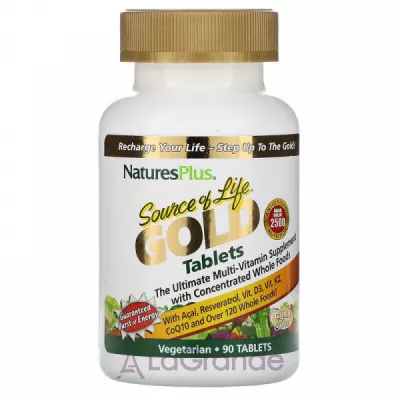 NaturesPlus Source of Life Gold Multi-Vitamin 