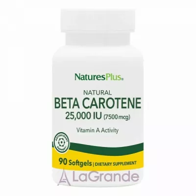 NaturesPlus Natural Beta Carotene 25000 IU (7500 mcg)   