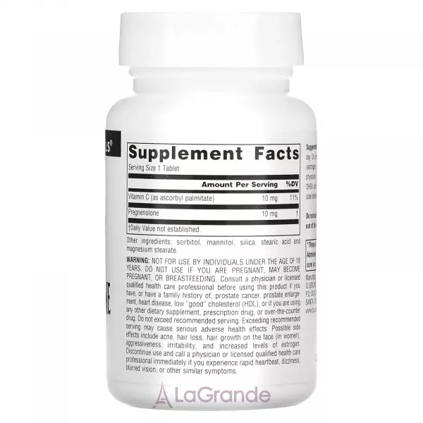 Source Naturals Pregnenolone 10 mg ����������� ������� 