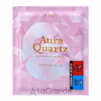 Petitfee & Koelf Aura Quartz Hydrogel Face Mask Crystal Rose         