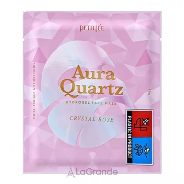 Petitfee & Koelf Aura Quartz Hydrogel Face Mask Crystal Rose ó��������� ����� ��� ������� � ���������� ����� � ��������