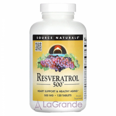 Source Naturals Resveratrol 500 ĳ  