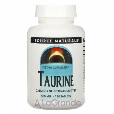 Source Naturals Taurine 500 mg   