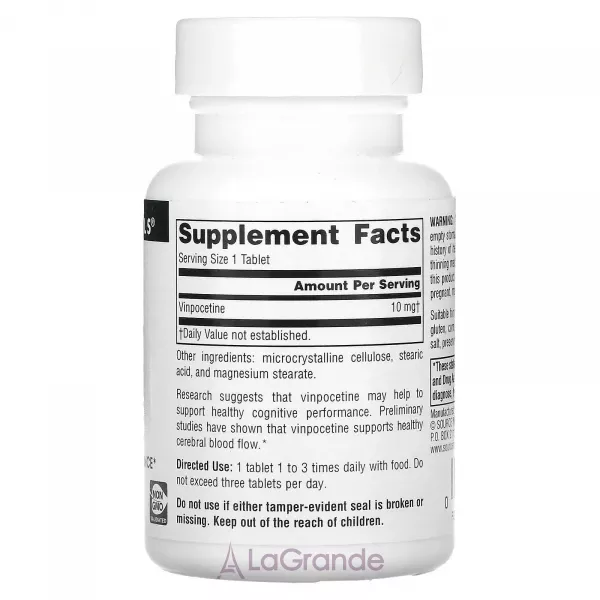 Source Naturals Vinpocetine 10 mg ³����� ��� ����� 