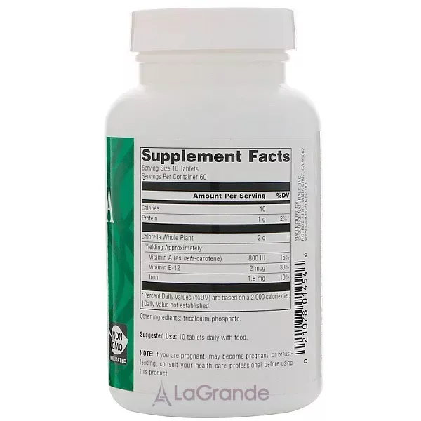 Source Naturals Yaeyama Chlorella 200 mg ĳ������ ������� ��� ������������ ��������� 