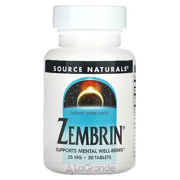 Source Naturals Zembrin 25 mg ĳ������ ������� ��� �������� ���������� ������������ 