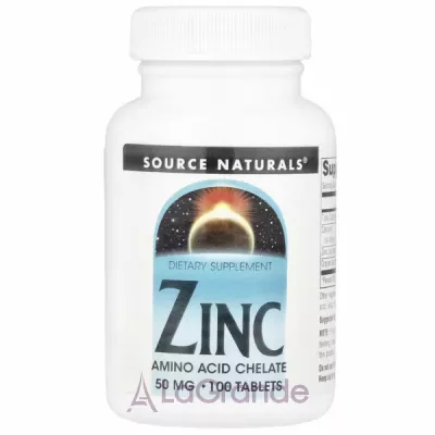 Source Naturals Zinc 50 mg ĳ  