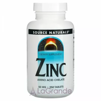 Source Naturals Zinc 50 mg ĳ  