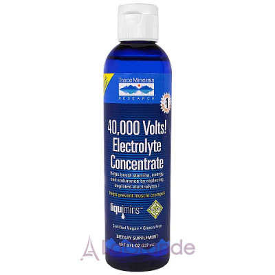 Trace Minerals Research 40,000 Volts! Electrolyte Concentrate   