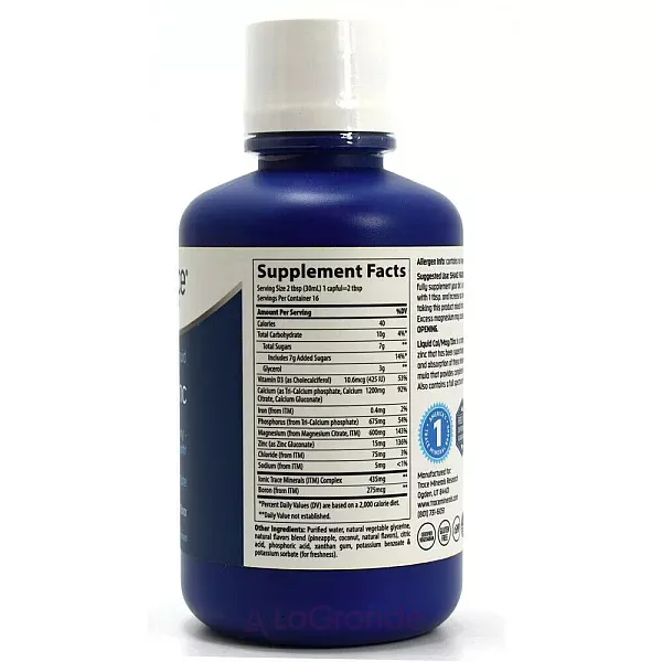 Trace Minerals Research Cal/Mag/Zinc ĳ������ ������� 
