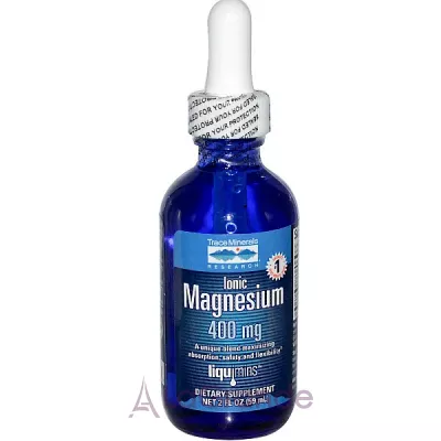 Trace Minerals Research Ionic Magnesium 400 mg ĳ  