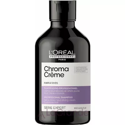 L'Oreal Professionnel Serie Expert Chroma Creme Professional Shampoo Purple Dyes -     