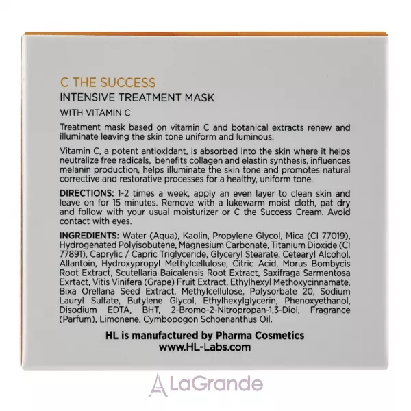 Holy Land Cosmetics C the Success Intensive Treatment Mask ��������� ������������ ����� ��� �������